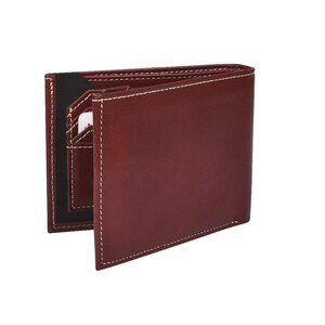 Classy Maroon Two-Tone Leather Wallet: Handmade with Premium Quality Leather